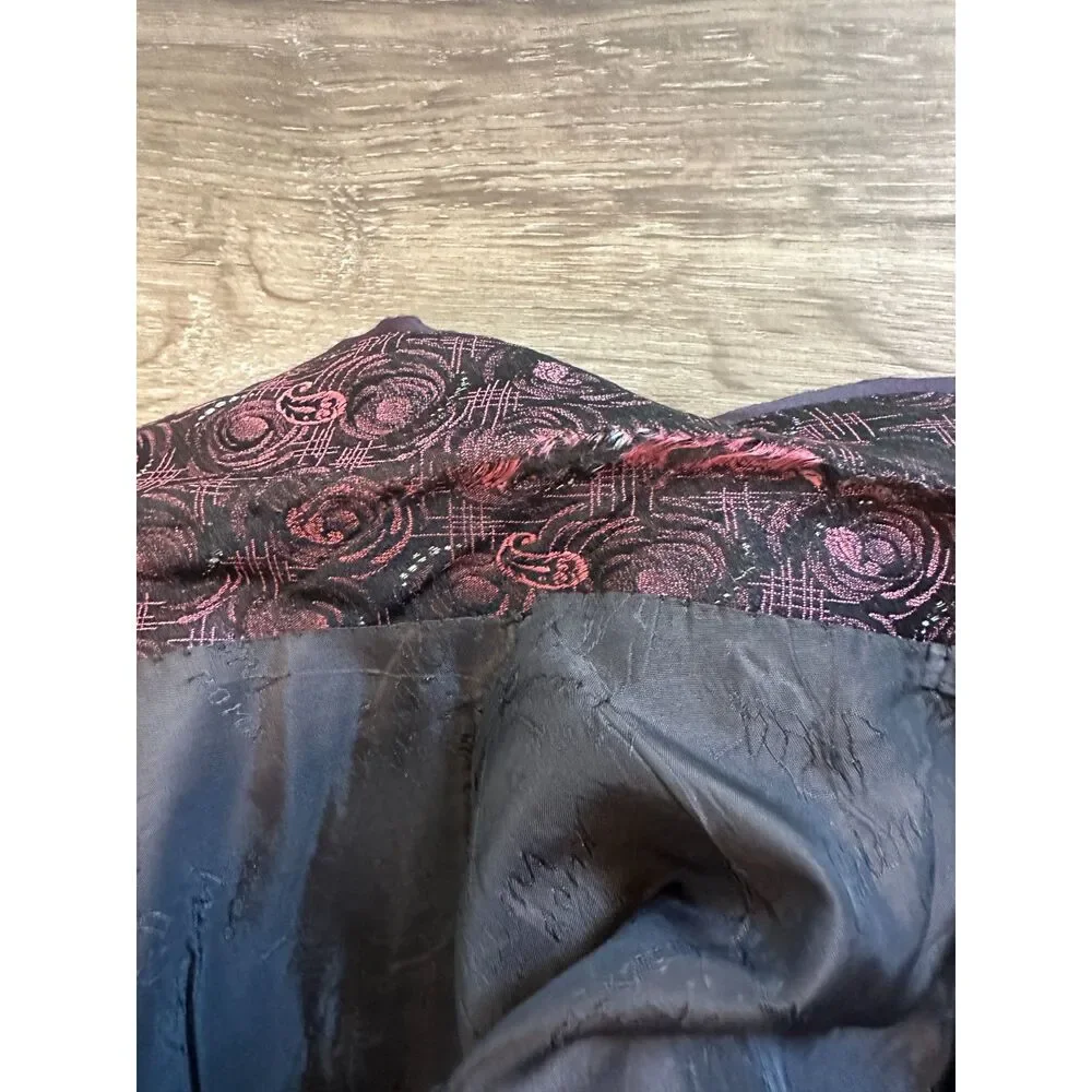 Vtg Brioni Italy 100% Silk Paisley Brocade Smoking Jacket Tuxedo Blazer Sz 38R